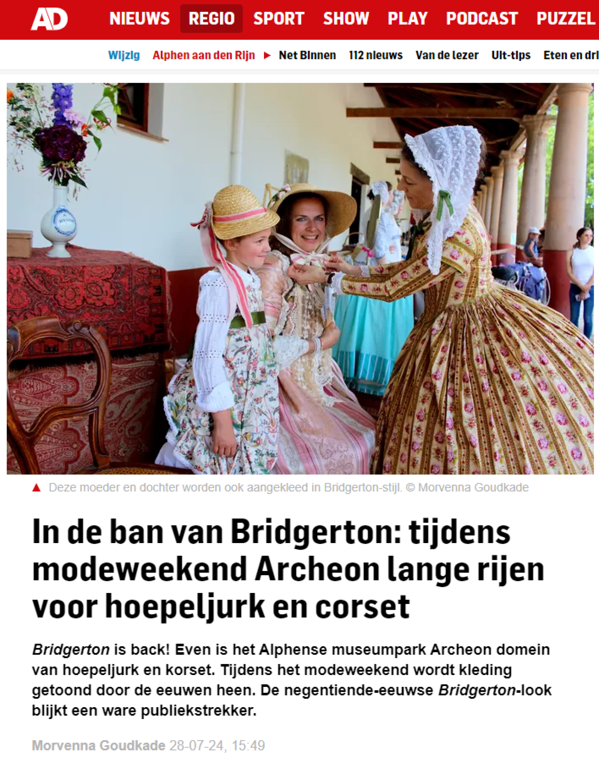 Modeweekend Archeon in het AD